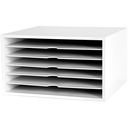 Fashion Furnishings Paper Cube 13.5"X7.75"X12.5"-White 6-Shelf by Doodlebug: Product Image