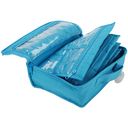 Quilted Cotton Large Organizer-7.2"X9.5"X3.2" Aqua by Yazzii: Product Image