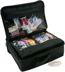 Quilted Cotton Large Organizer-7.2"X9.5"X3.2" Black by Yazzii: Product Image
