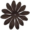 Bazzill Paper Flowers-Brown Gerbera 3" 6/Pkg by Bazzill: Product Image