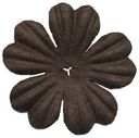 Bazzill Paper Flowers-Brown Primula 1" 10/Pkg by Bazzill: Product Image