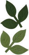 Bazzill Paper Flowers-Branch Leaves 6/Pkg by Bazzill: Product Image