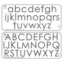 Bazzill Adhesive Jewel Templates 3.5"X8" 2/Pkg-Alphabet by Bazzill: Product Image