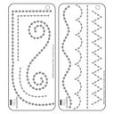 Bazzill Adhesive Jewel Templates 3.5"X8" 2/Pkg-Borders by Bazzill: Product Image