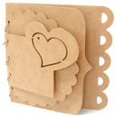 Beyond The Page MDF Heart Designer Album-8.25"X7.875" 4 Pages by Kaisercraft: Product Image