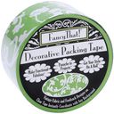 Decorative Packing Tape 1.875" Wide 25 Yard Roll-Green Scroll by Fancy That: Product Image
