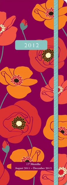 2012 Jotter PlannerBold Blossoms Engmt Calendar