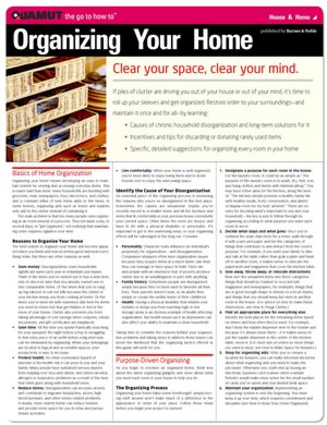 Organizing Your Home (Quamut)