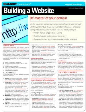 Building a Website (Quamut)