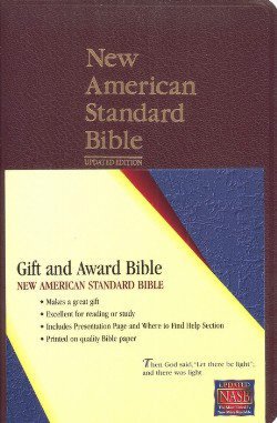 NASB Gift and Award Bible: New American Standard Bible Update, burgundy imitation leather