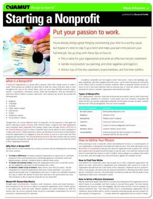 Starting a Nonprofit (Quamut)