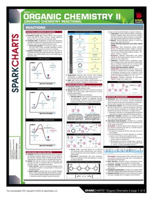 Organic Chemistry II (Organic Chemistry Reactions) (SparkCharts)