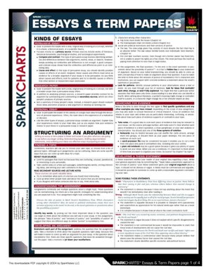 Essays and Term Papers (SparkCharts)