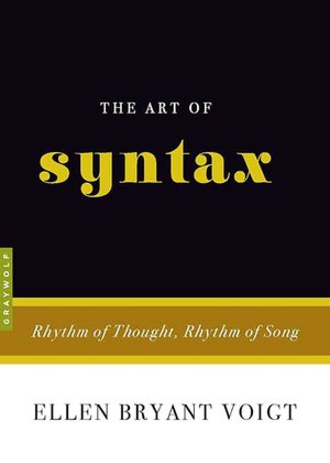 Syntax: Rhythm of Thought, Rhythm of Song