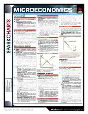 Microeconomics (SparkCharts)