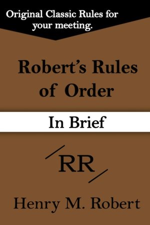 Robert's Rules of Order