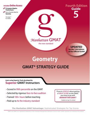 Geometry GMAT Preparation Guide, 4th Edition