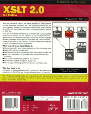 XSLT 2. 0 : ( Programmer To Programmer Series): 3rd Edition: Programmer's Reference
