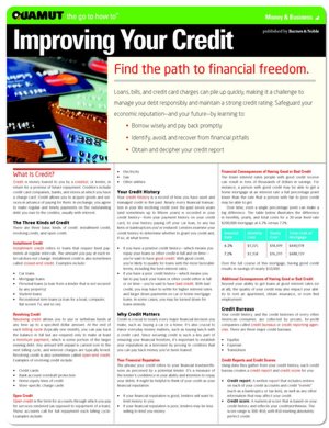Improving Your Credit (Quamut)