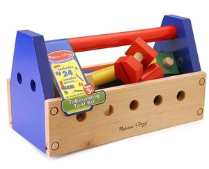 Wooden Take-Along Tool Kit
