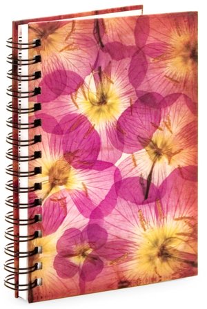 Grunge Floral Paper Journal - Medium