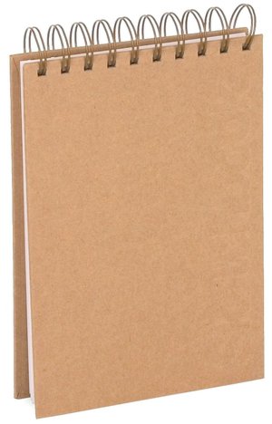 Kraft Embossed Top Spiral Sketchbook 5x7