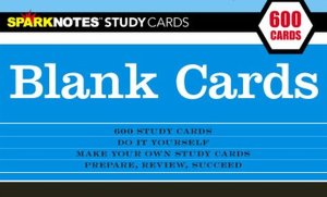 Blank Study Cards (SparkNotes Study Cards)