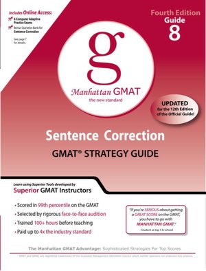 Sentence Correction GMAT Preparation Guide, 4th Edition
