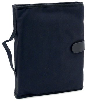 Tri-Fold Bible and Book Cover/Organizer Large Black Canvas