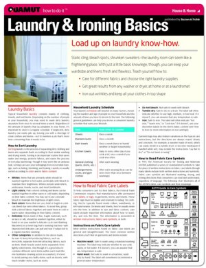 Laundry & Ironing Basics (Quamut)