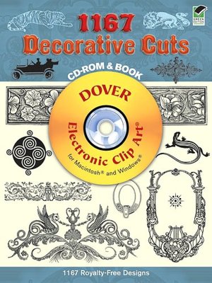 1167 Decorative Cuts CD-ROM and Book