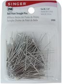 Ball Point Straight Pins-Size 20 250/Pkg by Singer: Product Image