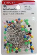 Ball Head Straight Pins-Size 24 120/Pkg by Singer: Product Image