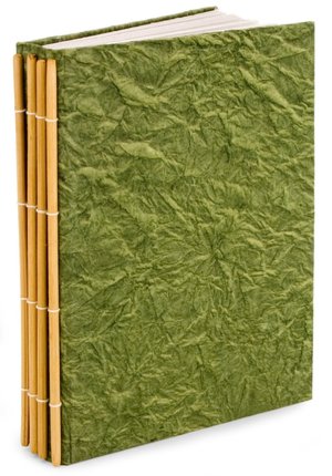 Sage Crinkle Handmade Nepal Blank Journal 6x8.25