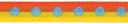 Dot To Dot Ribbon 3/8" 12 Feet-Orange & Yellow by Offray: Product Image