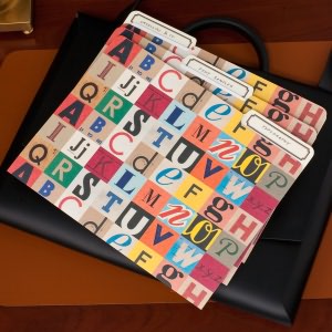 Alphabet File Folders