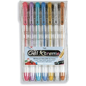 Gel Xtreme Metallic Pens (0.7mm/ Set of 7)