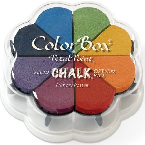 ColorBox Fluid Chalk Petal Point Option Inkpad 8 Colors-Primary Pastels