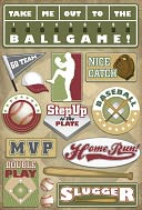 Baseball Cardstock Stickers 5.5"X9"-MVP by Karen Foster: Product Image