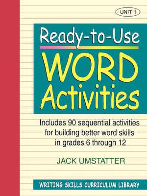 Ready-To-Use Word Activities U