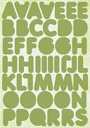 Alpha Stickers 8.25"X5.75" Sheet-Round Avocado by Kaisercraft: Product Image