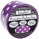 Decorative Packing Tape 1.875" Wide 25 Yard Roll-Purple Polka Dot by Fancy That: Product Image