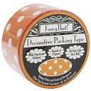 Decorative Packing Tape 1.875" Wide 25 Yard Roll-Orange Polka Dot by Fancy That: Product Image