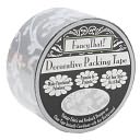 Decorative Packing Tape 1.875" Wide 25 Yard Roll-Silver Scroll by Fancy That: Product Image