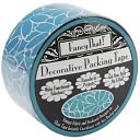 Decorative Packing Tape 1.875" Wide 25 Yard Roll-Teal Daisy by Fancy That: Product Image