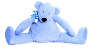 Droopy Bear Blue: 26 inches