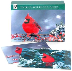 World Wildlife Fund Cardinal Holiday Cards set of 20