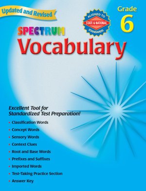 Spectrum Vocabulary, Grade 6