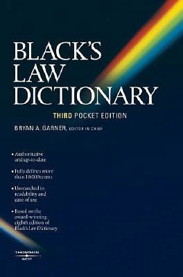 Black's Law Pocket Dictionary Pocket