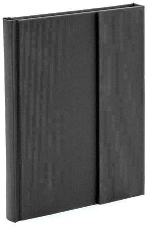 Black Texture Magnetic Wrap Journal 6x8